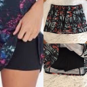 New! Marika shorts under silky skirt
